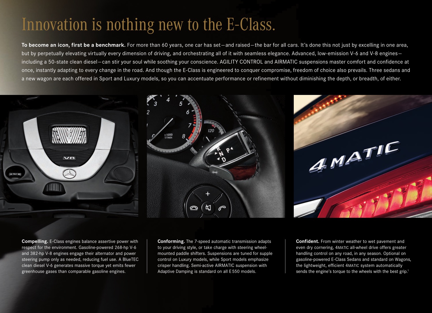 2011 Mercedes-Benz E-Class Brochure Page 4